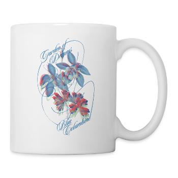 Blue Columbine – Garden of Dreams - Mug - white - Right