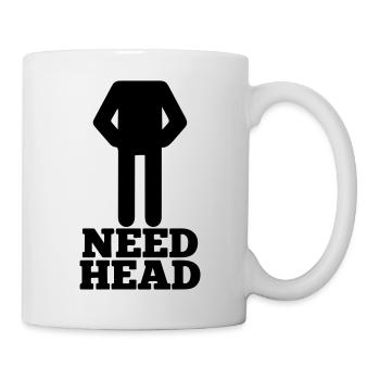 need head - Mug - white - Right