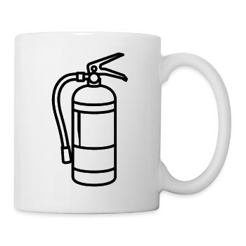 extincteur - Mug blanc - blanc - Droite