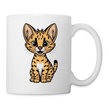 Serval - Tasse - Weiß - Rechts