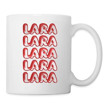 Lara als Reise - Tasse - Weiß - Rechts