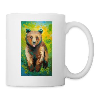 Bear Painting Bär Gemälde - Mug - white - Right
