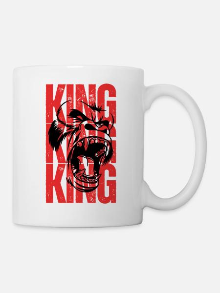 Roi Gorille - Mug blanc - blanc