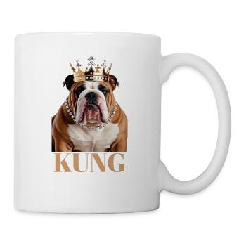 Bulldog König Schweden - Tasse - Weiß - Rechts