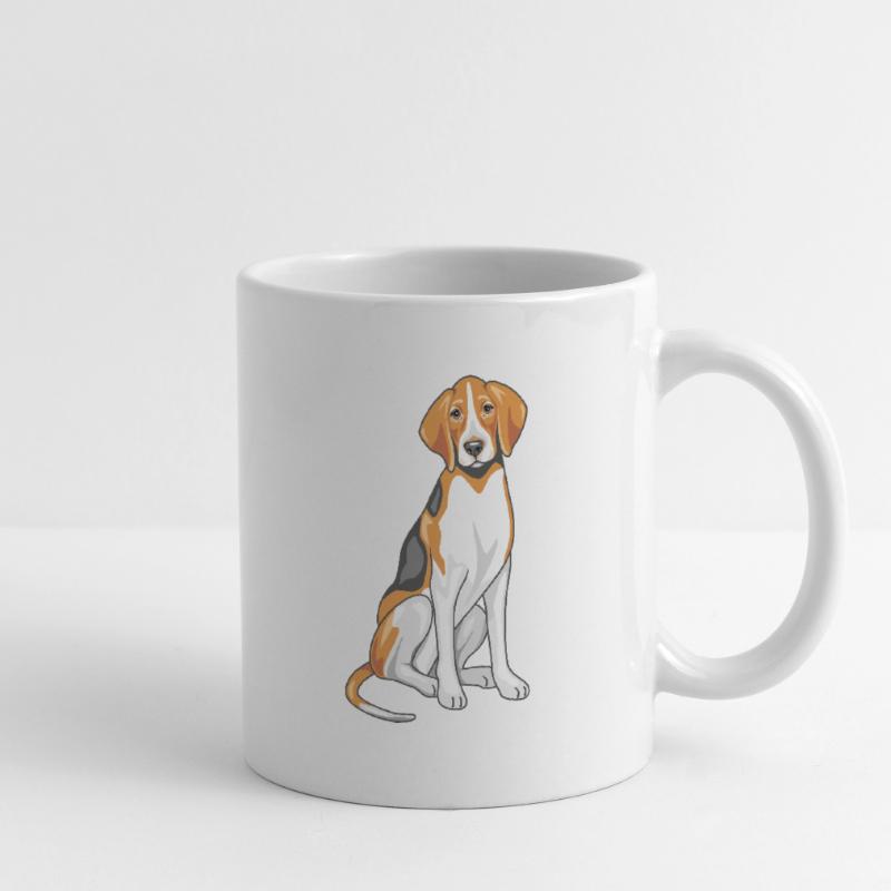 Sitting foxhound Mug
