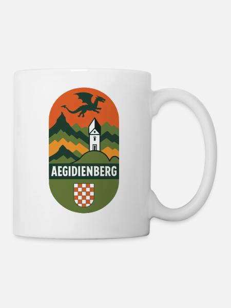 Aegidienberg Bad Honnef Siebengebirge Wappen - Tasse - Weiß