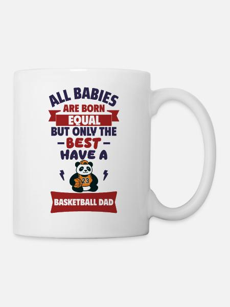 Bébé,Papa Basketteur,Cadeau de naissance,Humour - Mug blanc - blanc