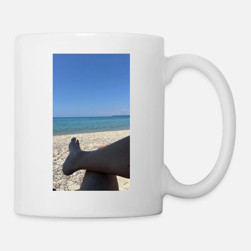 La Grèce sur la plage - Mug blanc - blanc