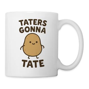 Taters gehen in die Tate - Tasse - Weiß - Rechts