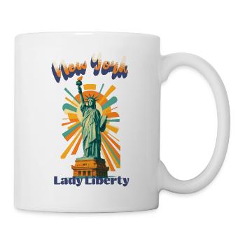 Dieses Motiv aus der Serie Urban Retro Dreams zeig - Tasse - Weiß - Rechts