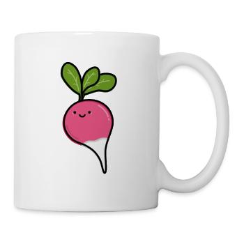 Radis mignon - Mug blanc - blanc - Droite