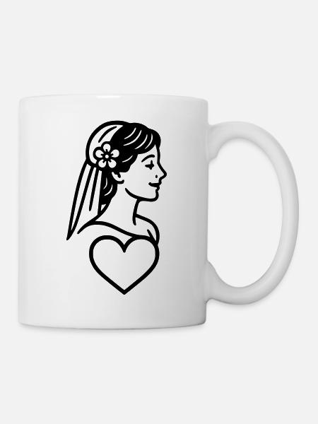 Die Braut - Tasse - Weiß