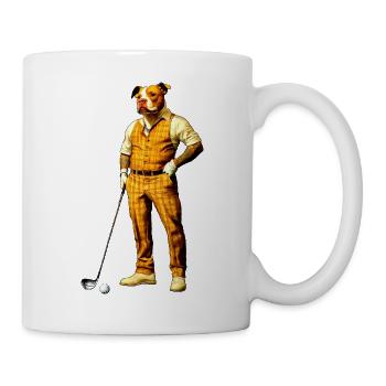 Golfeur Pitbull - Mug blanc - blanc - Droite