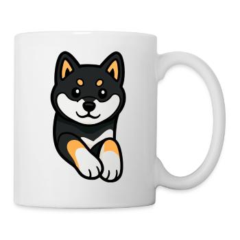 Cute and Funny Shiba Inu Dog - Mug - white - Right