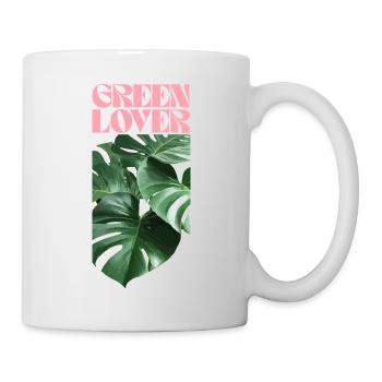 Tropical Monstera Green Lover Design - Mug - white - Right