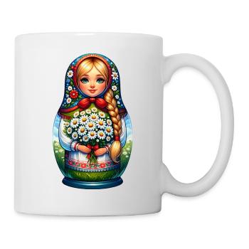 Matriochka en russe Matriochka Poupée Russe - Mug blanc - blanc - Droite