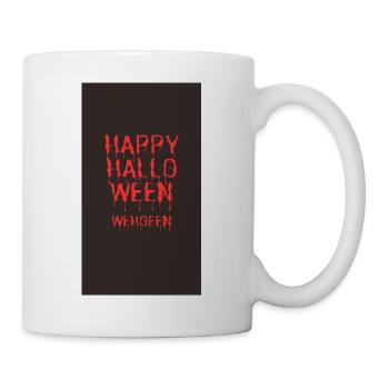 Gruselige Halloween Grüße aus Wehofen - Tasse - Weiß - Rechts