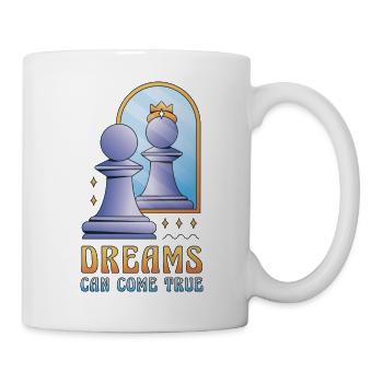Träume können wahr werden Schachbauer - Tasse - Weiß - Rechts