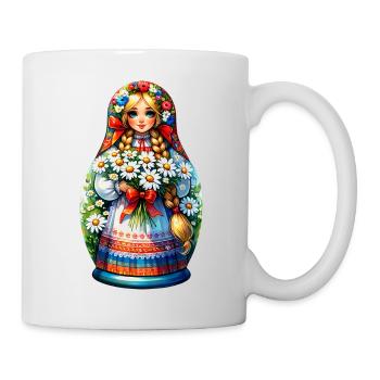 Matriochka en russe Matriochka Poupée Russe - Mug blanc - blanc - Droite