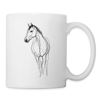 Line Art Horse - Mug - white - Right