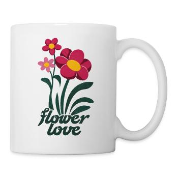 Flower illustration Flower Love Flowers Love - Mug - white - Right
