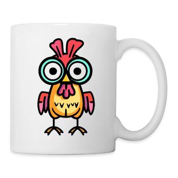 Huhn Halloween Comic Lustig - Tasse - Weiß - Rechts