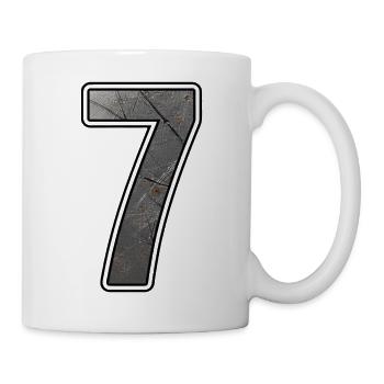 Rostiges Sieben Metalltextur - Tasse - Weiß - Rechts