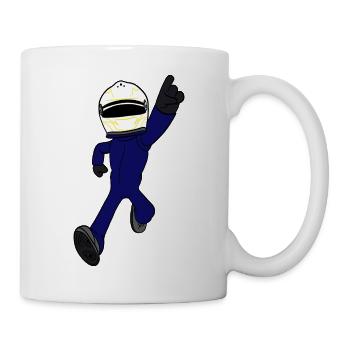 Pilote de course - Mug blanc - blanc - Droite
