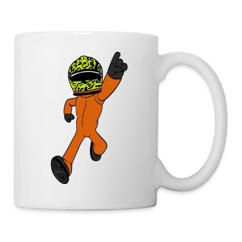 Rennfahrer  - Tasse - Weiß - Rechts
