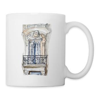 Dessin d'architecture France  - Mug blanc - blanc - Droite