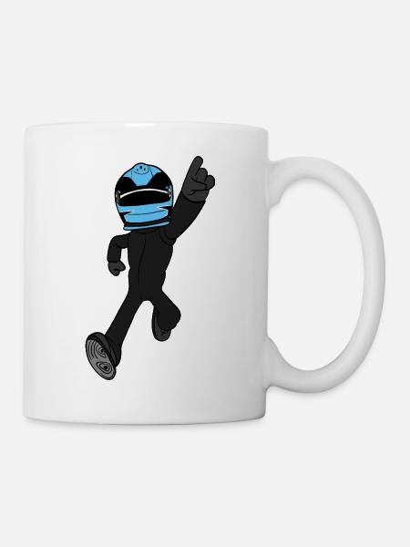 Rennfahrer - Tasse - Weiß