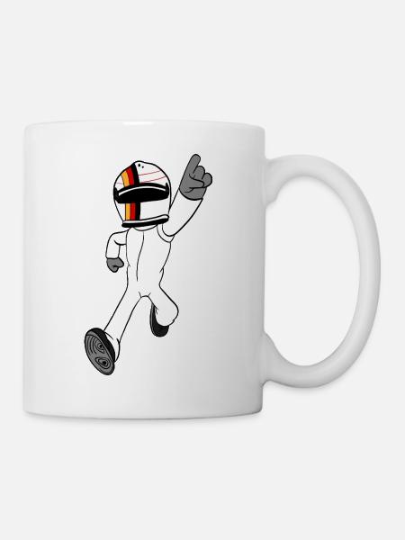 Rennfahrer - Tasse - Weiß