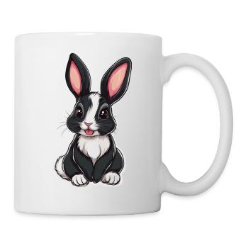 Hase - Tasse - Weiß - Rechts