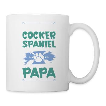 Cocker Spaniel chiens papa - Mug blanc - blanc - Droite