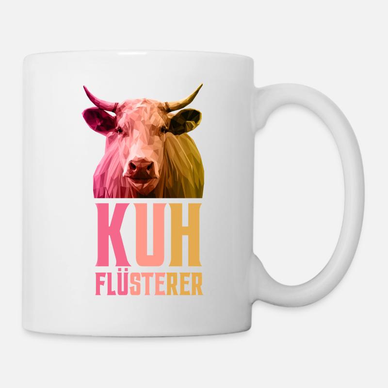 Kuh Flüsterer Bauer Landwirt Farmer - Tasse - Weiß