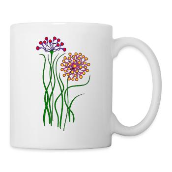 Fleur - Mug blanc - blanc - Droite