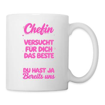 Patron que nous avons essayé de trouver - Mug blanc - blanc - Droite
