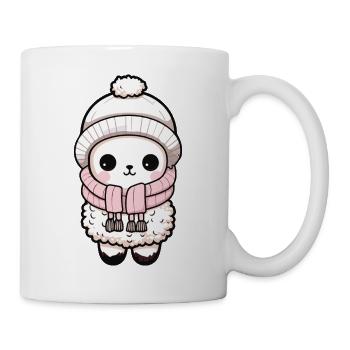 Alpaca Winter Animal Baby Comic - Mug - white - Right