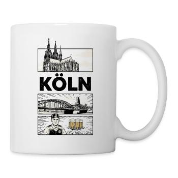 GotischeKathedrale Bierträger - Tasse - Weiß - Rechts