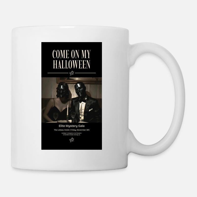 Mascarade de gala d’Halloween - Mug blanc - blanc