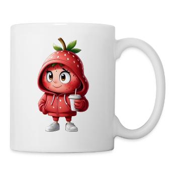 Strawberry Hoodie Hero - Mug - white - Right