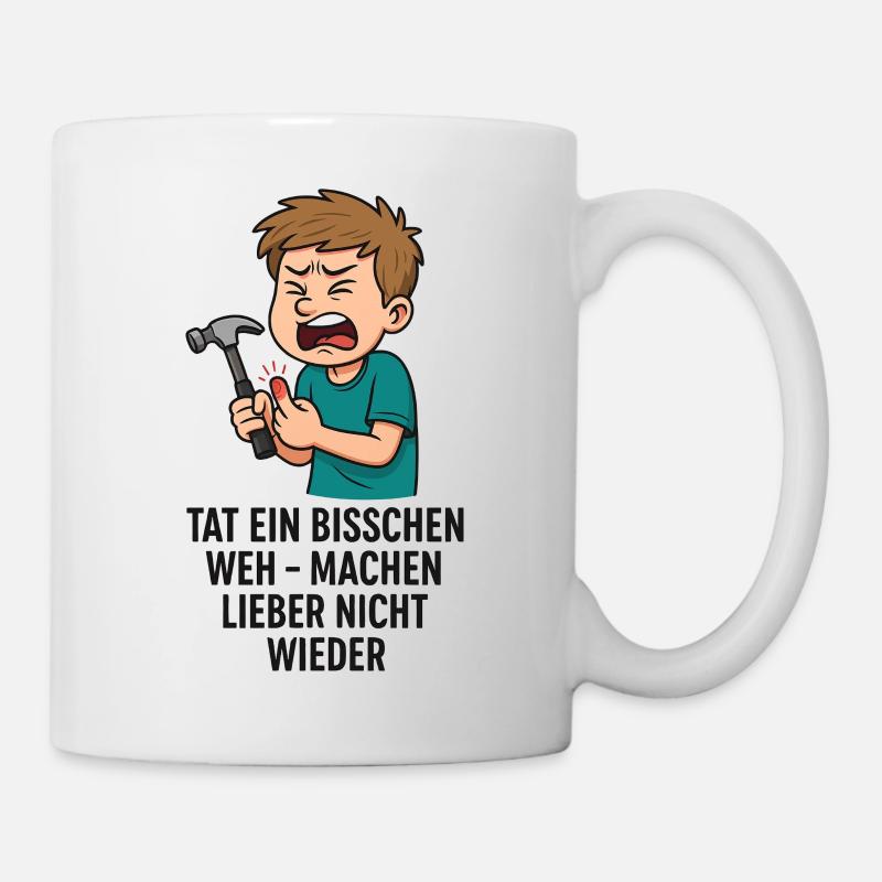 Hurt - Not again - Mug - white