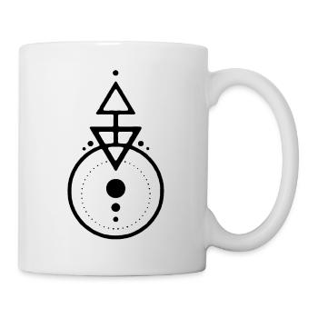 Black geometric design - Mug - white - Right