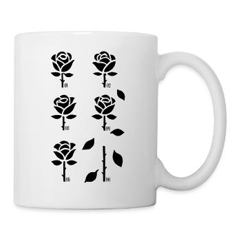 Minimalist Rose | Line Art - Mug - white - Right