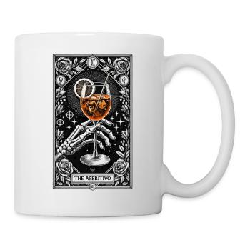 L’apéritif (Spritz) – Carte de tarot mystique - Mug blanc - blanc - Droite