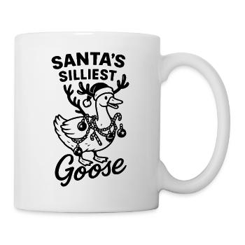 Santa Silliest Goose Lustige Weihnachten Festlich - Tasse - Weiß - Rechts
