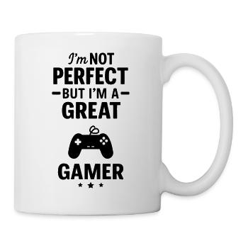 Manette de jeu vidéo Super Gamer - Mug blanc - blanc - Droite
