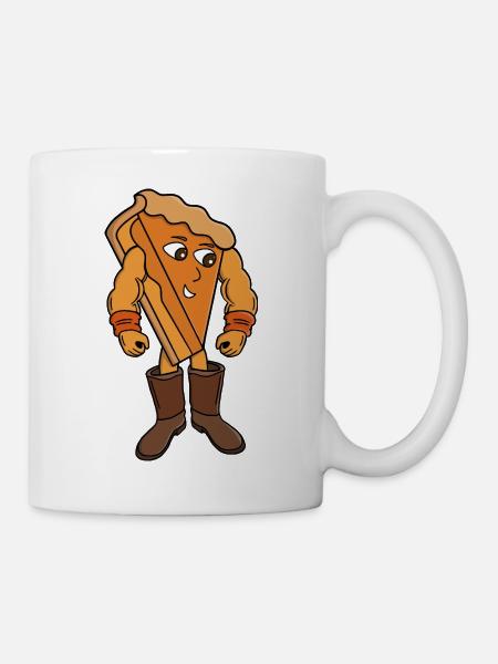 Strong Pie trägt Stiefel - Tasse - Weiß