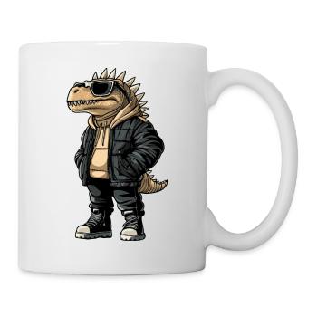 Dinosaurier stegosaurus Cool Winter - Tasse - Weiß - Rechts