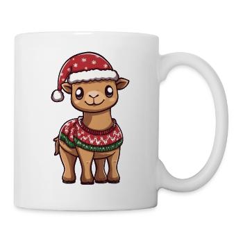 Kamel Weihnachten - Tasse - Weiß - Rechts